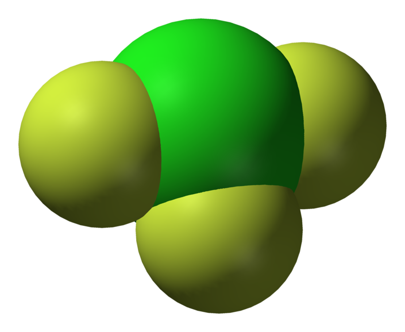 Chlorine-trifluoride-3D