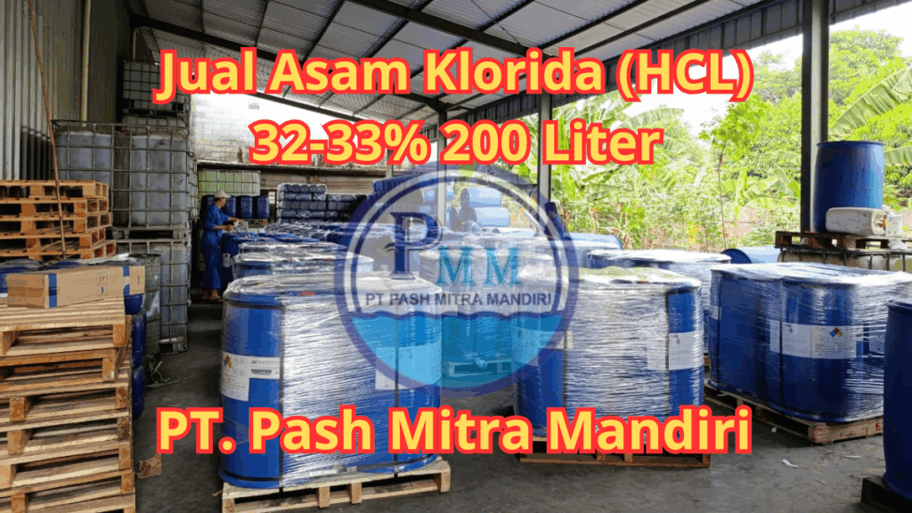 Jual Asam Klorida (HCL) 32-33% 200 Liter