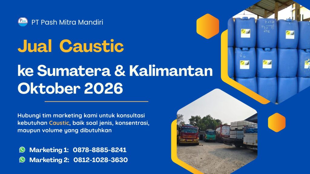 Jual Caustic ke Sumatera dan Kalimantan Oktober 2026