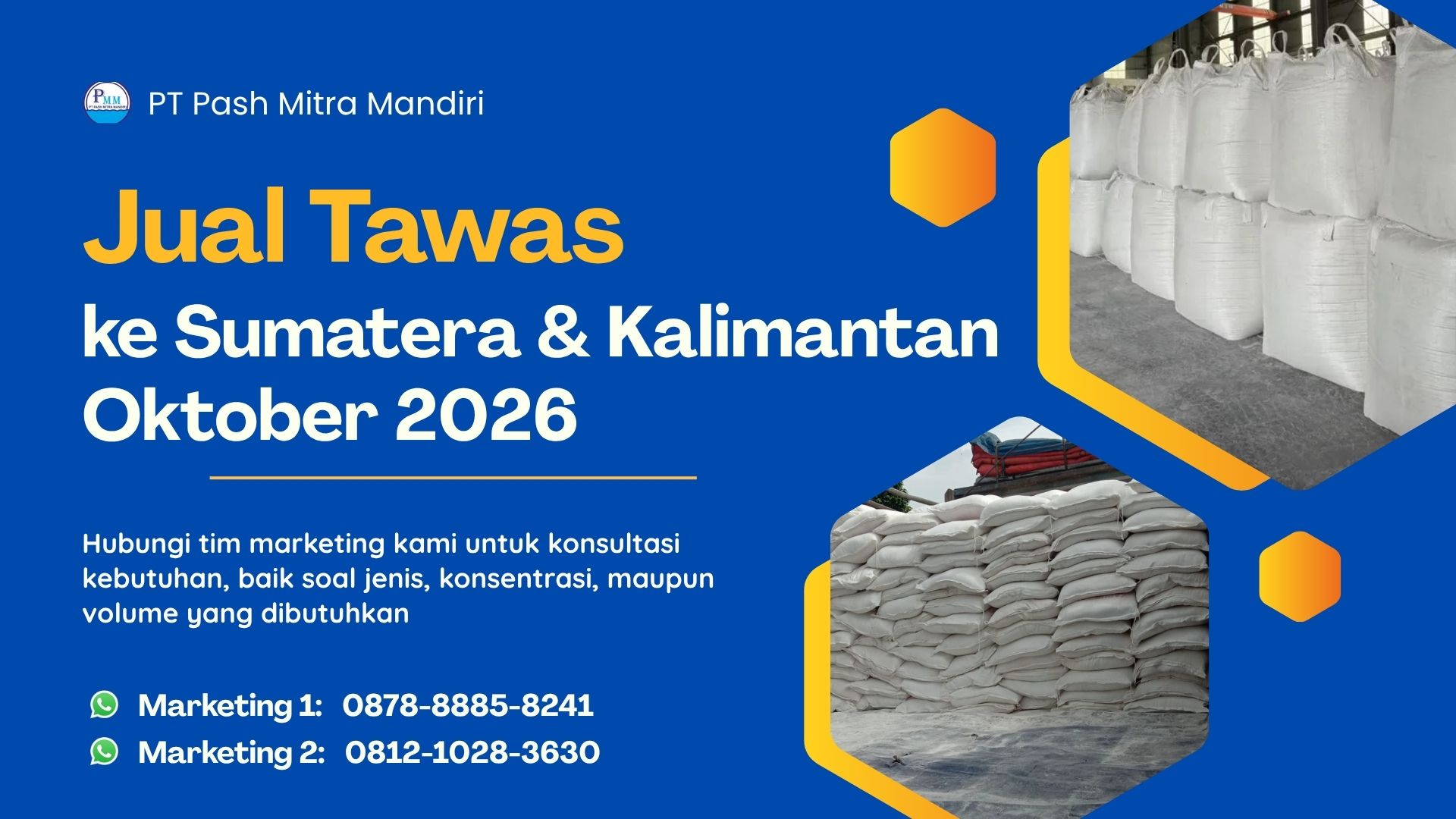 Jual Tawas ke Sumatera dan Kalimantan Oktober 2026, Harga Khusus dan Stok Aman
